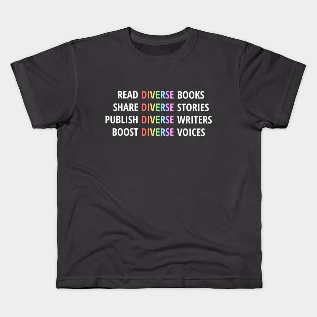 Read Diverse Books Kids T-Shirt by CS Designs